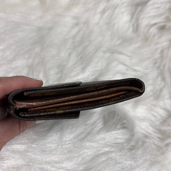 Louis Vuitton Authentic VTG Monogram Portomone Bier Cult Credit Trifold Wallet - Picture 9 of 12